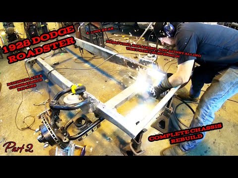 COMPLETELY Rebuilding A TERRIBLY Built HOTROD Chassis- Dodge Roadster Repair Part2