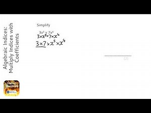 Algebraic Indices: Multiply Indices with Coefficients (Grade 6) - OnMaths GCSE Maths Revision
