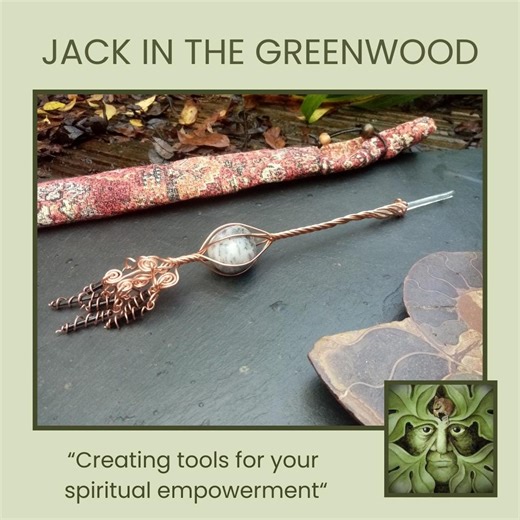 Copper Crystal Energy Wand With Quartz, Merlinite, Black Tourmaline. Healing Wand for Spiritual Work. - Etsy UK