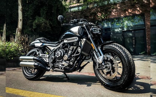 国产500cc级巡航新标杆，无极CU525实车亮相，全系标配TCS功能