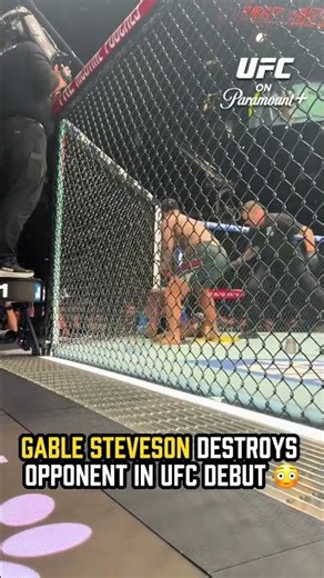 Gable Steveson DEMOLISHES Elisha Ellison in under 3 MINUTES 😳 #ufc329