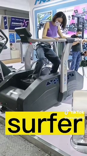A new type of cardio machine has arrived: the surfer#surfers #goodthing #fyp #hello2023