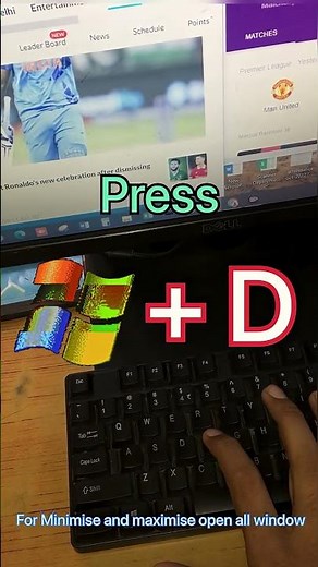 Shortcut Key for Minimize and Maximize open all windows #shorts #shortsvideo #viral