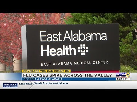 Flu cases surge in Georgia and East Alabama ahead of peak season