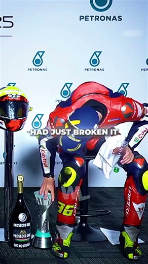 Joan Mir Breaks His Trophy in One Second