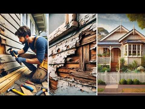 Rotten Weatherboards: How I FIX rotten weatherboards in 9 minutes.
