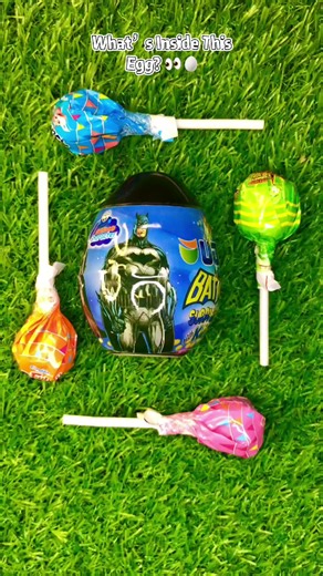 Batman Surprise Egg & Lollipop ASMR Experience