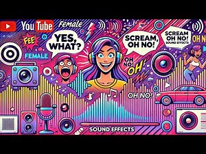 Female ,yes, what ?, scream ,oh no Sound Effects With Drawing