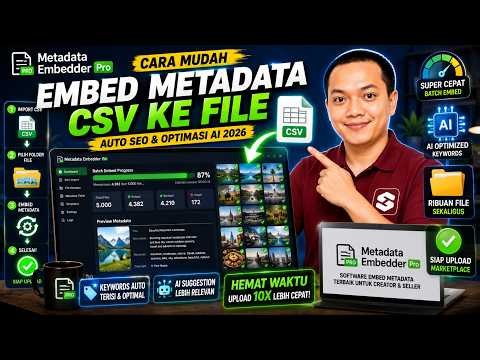 Cara Mudah Embed Metadata CSV ke File dengan Metadata Embedder Pro