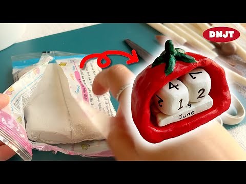 🍅500원짜리 지점토로 평생쓰는 만년달력 만들기🗓️ #지점토 #공예 #diy