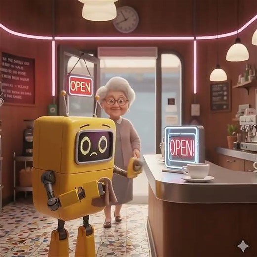 Waiter Robot #animation #cartoon #3danimation