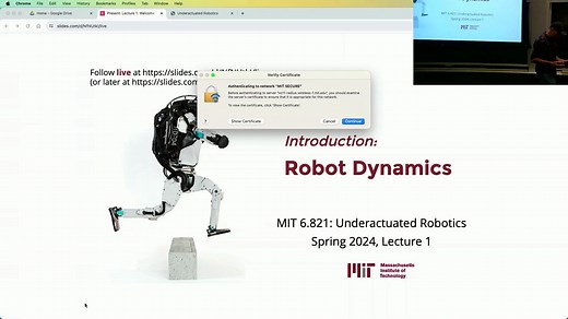 【MIT】【欠驱动机器人学】2024年春季 第1课：Robot dynamics and model-based control