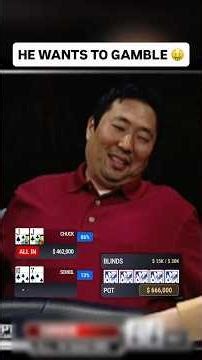 Poker Player Decides to GAMBLE 🎲 #poker #casino #pokerhands