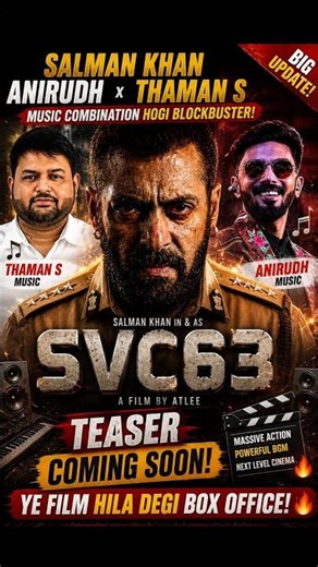 SVC63 MOVIE Biggest Update | Salman Khan