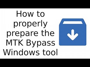 How to properly prepare the MTK Bypass Windows tool