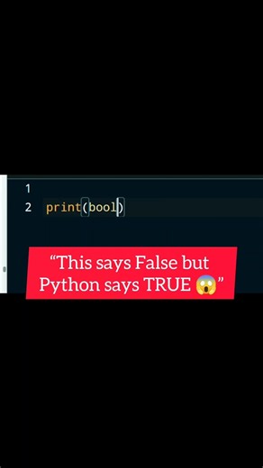 Python Output Trap 😱 | bool("False") Explained #shorts #codewithrtech #python #codingshorts