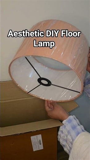 Aesthetic DIY Floor Side Lamp | Shade For Youtube Studio or Living Room #lamp