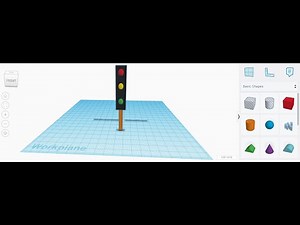 Traffic Light In Tinkercad