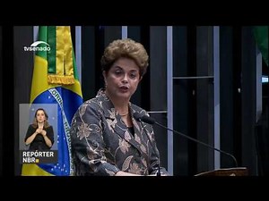 Dilma Rousseff se defende no julgamento de impeachment