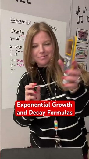 Exponential growth and decay formulas #math #iteachalgebra #algebra #mathematics