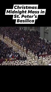 Christmas Midnight Mass in St. Peter's Basilica #Christmas #Catholic #catholicfaith #catholicchurch #CatholicMass | April Baybayon