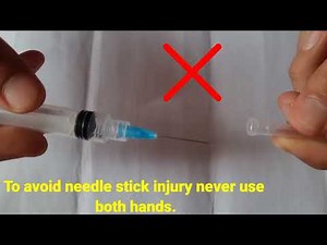 needle recapping technique #needlerecapping #needle #recapping