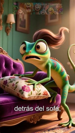 ¡El camaleón jugó al escondite... y perdió! 🦎🤣