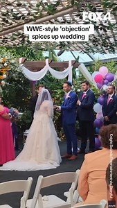 A couple getting married in Las Vegas decided to make their union an affair to remember by pranking their family and friends with a goofy WWE-style smackdown during the ceremony | FOX 4 News