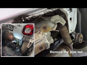 How to remove exhaust gas line (muffler, silencer, Tailpipe and exhaust) Smart ForTwo DIY