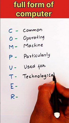 Full Form of COMPUTER | Exam GK Trick #shorts #computer