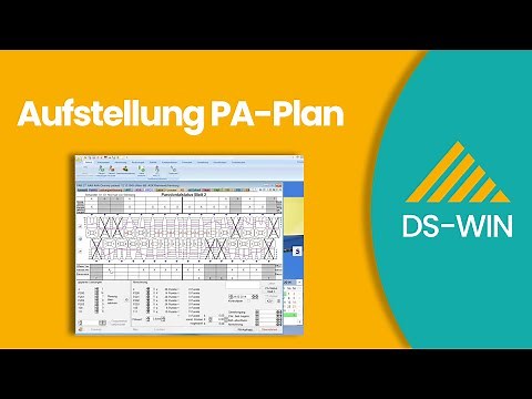Aufstellung PA-Plan bei Dampsoft DS-WIN