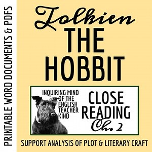 The Hobbit Chapter 2 Literary Craft Analysis Worksheet | Discussion Questions