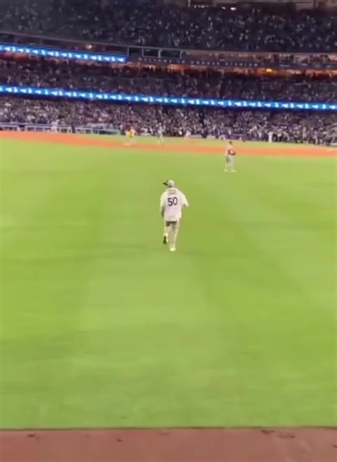 Homeboy hit him with that perfect form tackle! #proposal #dodgers #mlb #wedding #tackle
