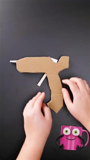 I built a cardboard cover for my silicone gun 📦🔥✨ #diyhack #workshopideas