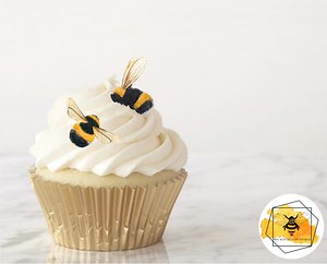Edible Paper Bee Cupcake Toppers - Etsy