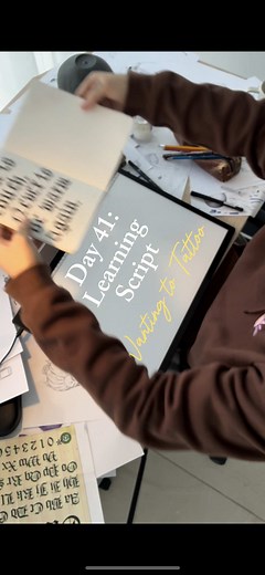 Day 41 Learning script working tkwards a tattoo portfolio. #blackletters #gothiclettering #tattooscript #tattooportfolio #tattooapprenticeship