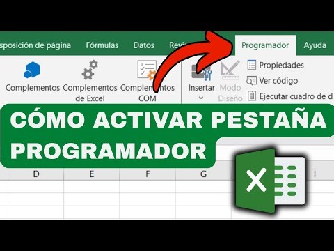Cómo activar la pestaña programador en Excel