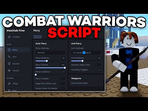 [FREE] Combat Warriors Script | Auto Parry, Kill Aura, Auto Kill Farm, Aimbot, Airdrop | PC & MOBILE