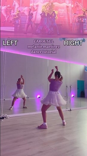 carousel - melanie martinez dance tutorial (trilogy tour) 💜 #melaniemartinezsongs #dancetutorial