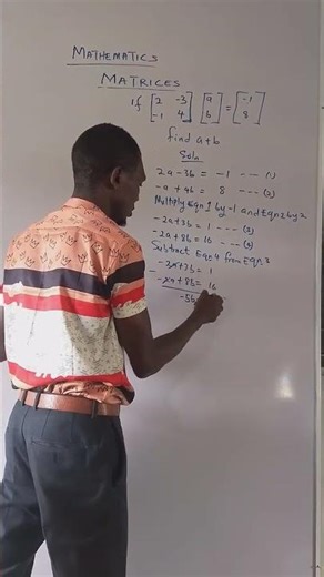Matrix Method vs. Elimination: Which is Faster? 🤔🚀 #Maths #Education