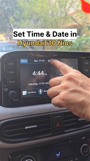 How to set time & date in Hyundai cars