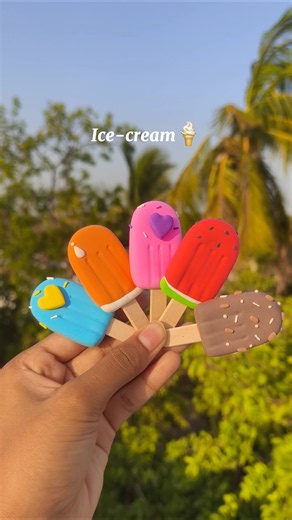DIY Ice-cream🍦| #diy #shorts #clayart #craft #summer #icecream