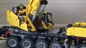 改造乐高42009起重机，根据网上找到的图纸改造。