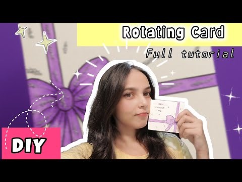 How to Make DIY Rotating Card | EASY & QUICK DIY || 💖 A card that twists with a surprise!😱✨