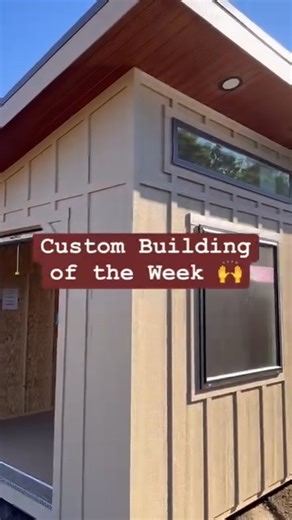 🌟 CUSTOM BUILDING OF THE WEEK 🌟 Each week, we’re spotlighting a one-of-a-kind structure to give you major shed-spiration! 🙌 Today we have a stunning 12x16 Signature High Wall Studio that features custom upgrades throughout. How would YOU use this stunning shed? Tell us in the comments! 👇 Ready to design your own dream space? Let’s make it happen! Visit 👉 www.pineviewbuildings.com to: 🔎 Find a dealer near you 🛠️ Use our Shed Designer to build your perfect structure 🗂️ Browse styles and op