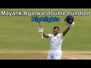 Mayank Agarwal Hits Maiden Double-Century In Test Cricket