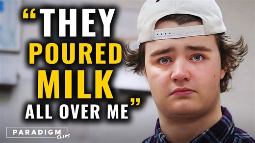 Bully pours milk on the wrong student
