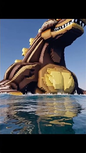 Godzilla in Minecraft!!1 #minecraft #godzilla #comedy #animation #memes #biggboss