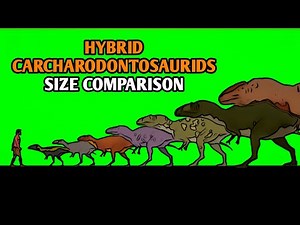 Hybrid Carcharodontosaurids Dinosaurs Size Comparison | Dino Animation