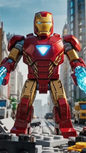 LEGO Iron Man vs. Monster Blok: MisiPenyelamatan Kota#Lego#legoironman#minifilm